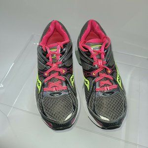 Saucony‎ Guide 6 Running Shoes Womens Size 9.5 Gray/Pink Athletic Sneaker